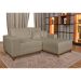 Sofá 3 Lugares Mônaco com Chaise Direito Linho Bege
