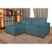 Sofá 3 Lugares Mônaco com Chaise Esquerdo Linho Azul Claro