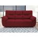 Sofá 3 Lugares Maranello Suede Vermelho