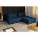 Sofá 3 Lugares Modular Soho Linho Azul Marinho