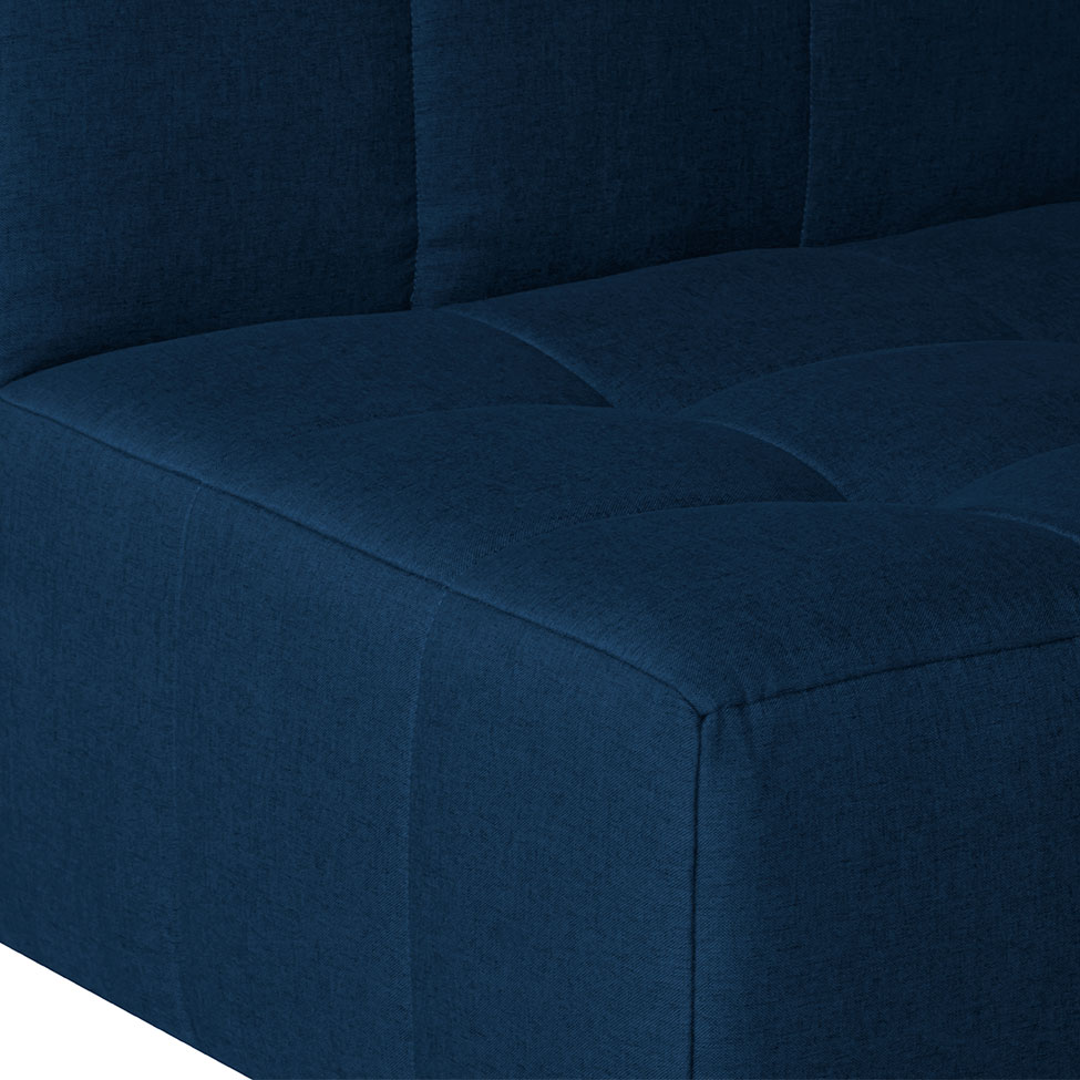 Sofá 3 Lugares Modular Soho Linho Azul Marinho