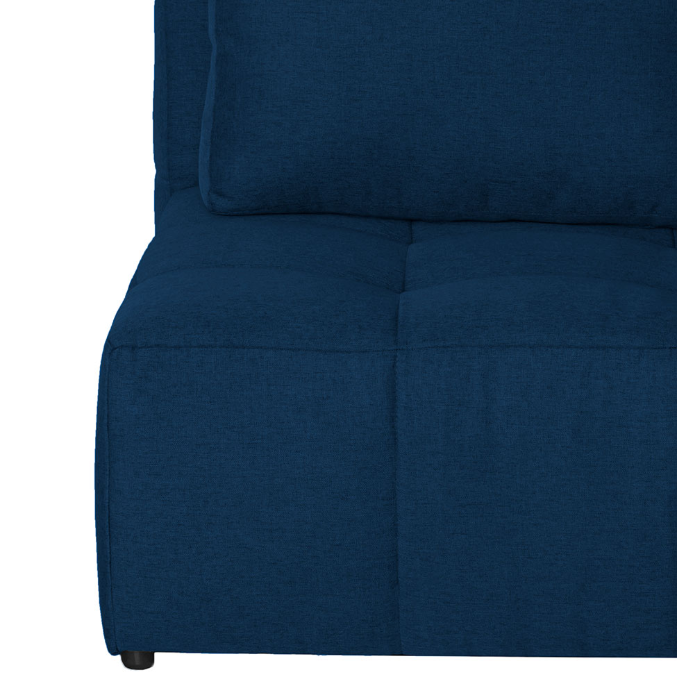 Sofá 3 Lugares Modular Soho Linho Azul Marinho