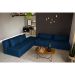 Sofá 3 Lugares Modular Soho Linho Azul Marinho