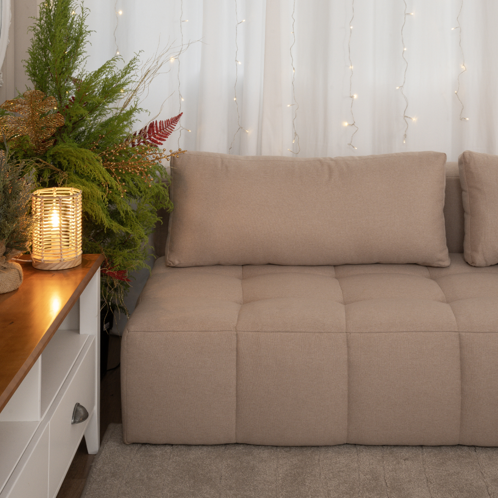 Sofá 3 Lugares Modular Soho Linho Bege