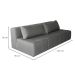 Sofá 3 Lugares Modular Soho Linho Cinza