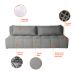 Sofá 3 Lugares Modular Soho Linho Cinza