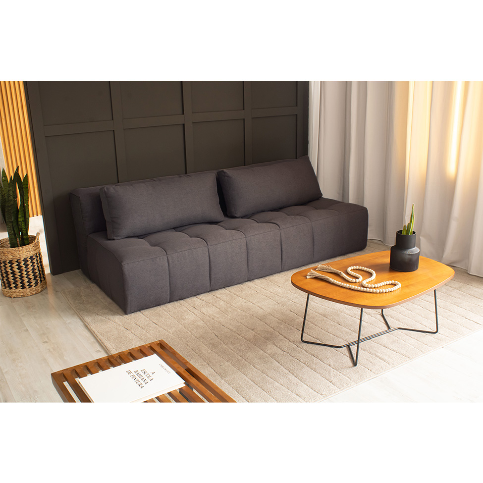 Sofá 3 Lugares Modular Soho Linho Grafite