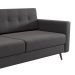 Sofá 3 Lugares Pé Palito Living Linho Cotton Grafite 180 cm