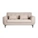 Sofá 3 Lugares Piacenza Suede Bege 202 cm