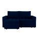 Sofá 3 Lugares Retrátil Berna Linho Azul Marinho 180 cm