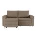 Sofá 3 Lugares Retrátil Berna Suede Bege 180 cm