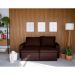 Sofá 3 Lugares Retrátil Berna Suede Marrom 180 cm