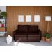 Sofá 3 Lugares Retrátil Berna Suede Marrom 180 cm
