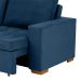 Sofá 3 Lugares Retrátil Classic Linho Azul Marinho 180 cm