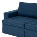 Sofá 3 Lugares Retrátil Classic Linho Azul Marinho