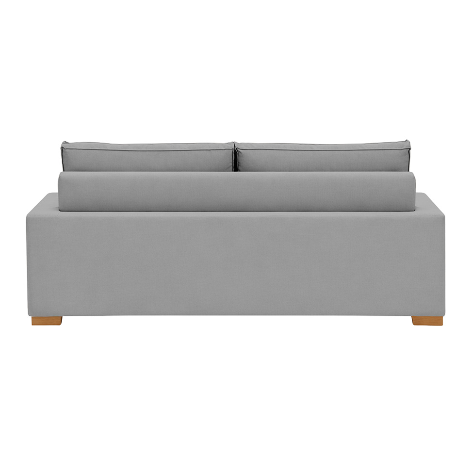 Sofá 3 Lugares Retrátil Classic Linho Cinza 180 cm