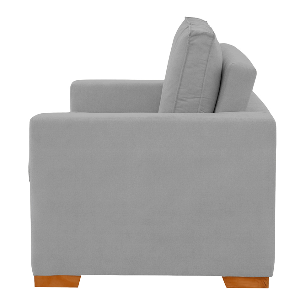 Sofá 3 Lugares Retrátil Classic Linho Cinza