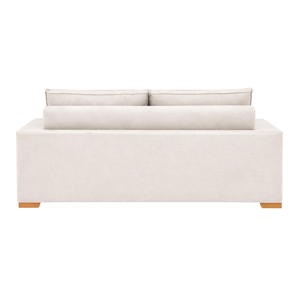 Sofá 3 Lugares Retrátil Classic Linho Cru 180 cm