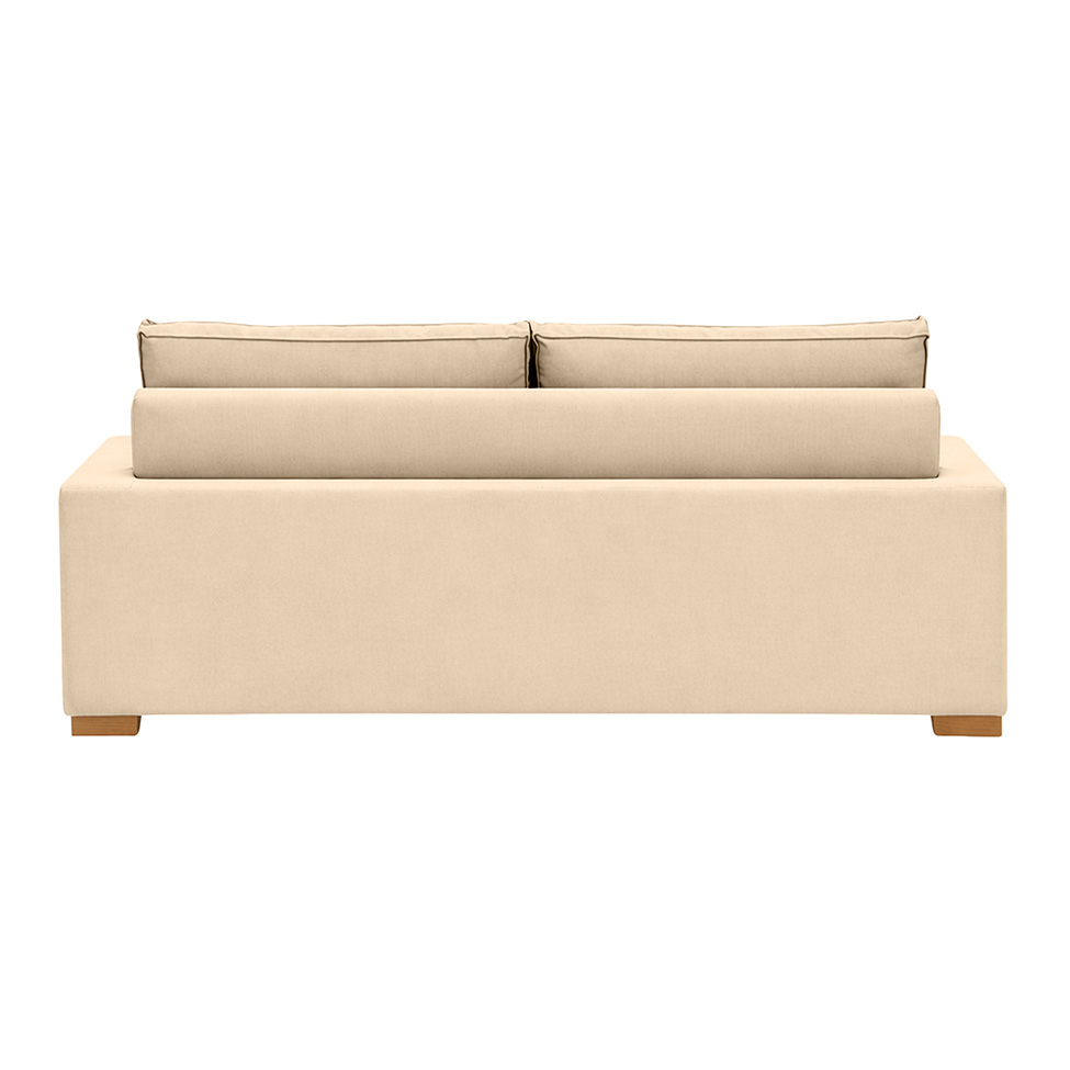 Sofá 3 Lugares Retrátil Classic Suede Bege