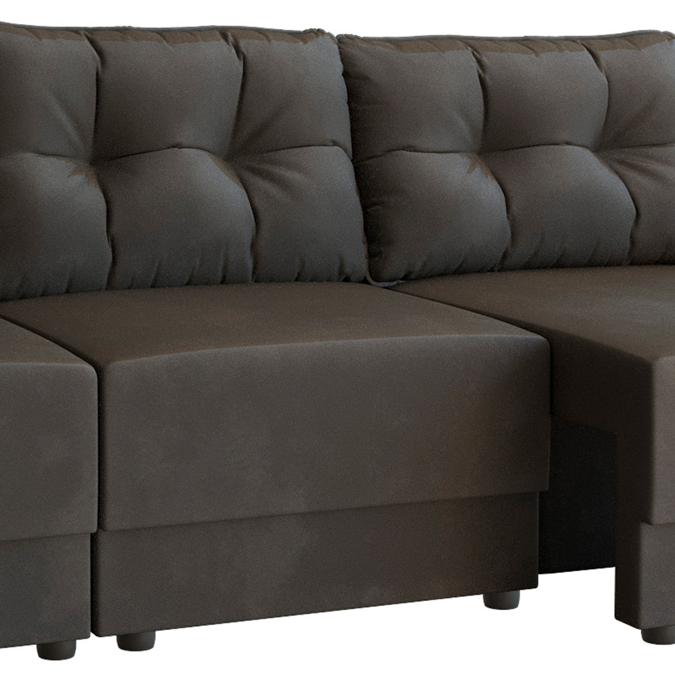 Sofá 3 Lugares Retrátil Lubeck II Suede Grafite 210 cm