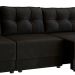 Sofá 3 Lugares Retrátil Lubeck II Suede Preto 210 cm