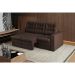 Sofá 3 Lugares Retrátil Lubeck Plush Suede Marrom 210 cm