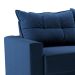 Sofá 3 Lugares Retrátil Lubeck Suede Azul Marinho 180 cm