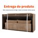 Sofá 3 Lugares Retrátil Lubeck Suede Bege 180 cm