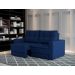 Sofá 3 Lugares Retrátil Lucerna Linho Azul Marinho 180 cm