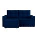 Sofá 3 Lugares Retrátil Lucerna Linho Azul Marinho 180 cm