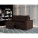 Sofá 3 Lugares Retrátil Lucerna Suede Marrom 180 cm