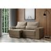 Sofá 3 Lugares Retrátil Sochi Suede Bege
