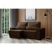 Sofá 3 Lugares Retrátil Sochi Suede Marrom