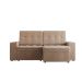 Sofá 3 Lugares Retrátil Zoy Plush Suede Bege
