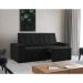 Sofá 3 Lugares Retrátil Zoy Plush Suede Preto