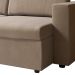 Sofá 3 Lugares Retrátil Zoy Suede Bege