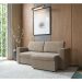 Sofá 3 Lugares Retrátil Zoy Suede Bege