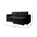 Sofá 3 Lugares Retrátil Zoy Suede Preto
