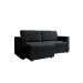 Sofá 3 Lugares Retrátil Zoy Suede Preto