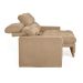 Sofá 3 Lugares Retrátil e Reclinável Baden Suede Bege 230 cm