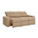 Sofá 3 Lugares Retrátil e Reclinável Baden Suede Bege 230 cm
