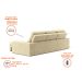 Sofá 3 Lugares Retrátil e Reclinável Baden Suede Bege 230 cm