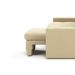 Sofá 3 Lugares Retrátil e Reclinável Baden Suede Bege 230 cm