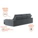 Sofá 3 Lugares Retrátil e Reclinável Baden Suede Grafite 230 cm