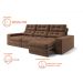 Sofá 3 Lugares Retrátil e Reclinável Baden Suede Marrom 230 cm