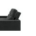 Sofá 3 Lugares Retrátil e Reclinável Baden Suede Preto 230 cm
