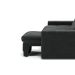 Sofá 3 Lugares Retrátil e Reclinável Baden Suede Preto 230 cm