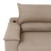 Sofá 3 Lugares Retrátil e Reclinável Baris com USB Suede Bege 230 cm