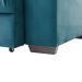 Sofá 3 Lugares Retrátil e Reclinável Biarritz Suede Azul Turquesa