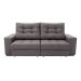 Sofá 3 Lugares Retrátil e Reclinável Biarritz Suede Castanho